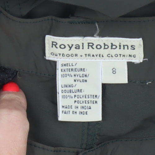 Royal Robbins Women’s Green Nylon Cargo Convertible Trousers Size 8