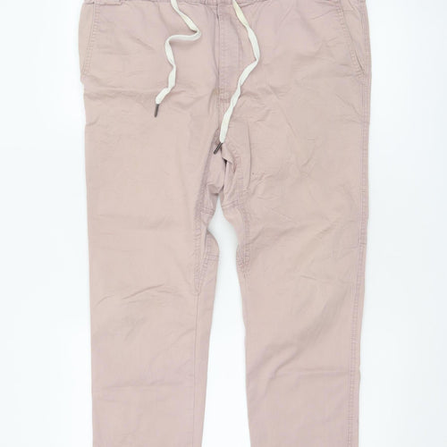 Cotton On Men's Pink Drake Roller Chino Trousers Size L 34in