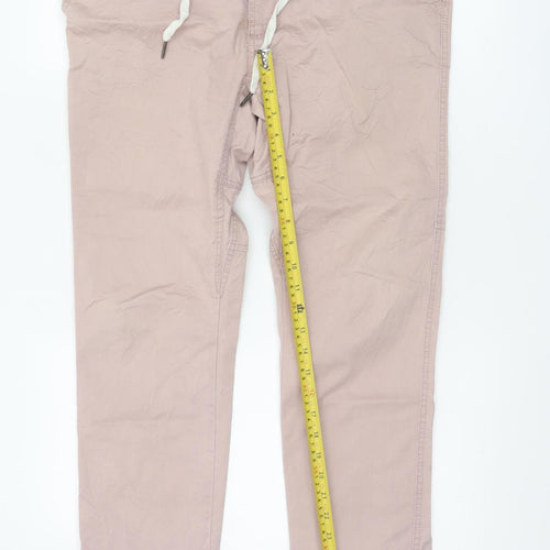 Cotton On Men's Pink Drake Roller Chino Trousers Size L 34in