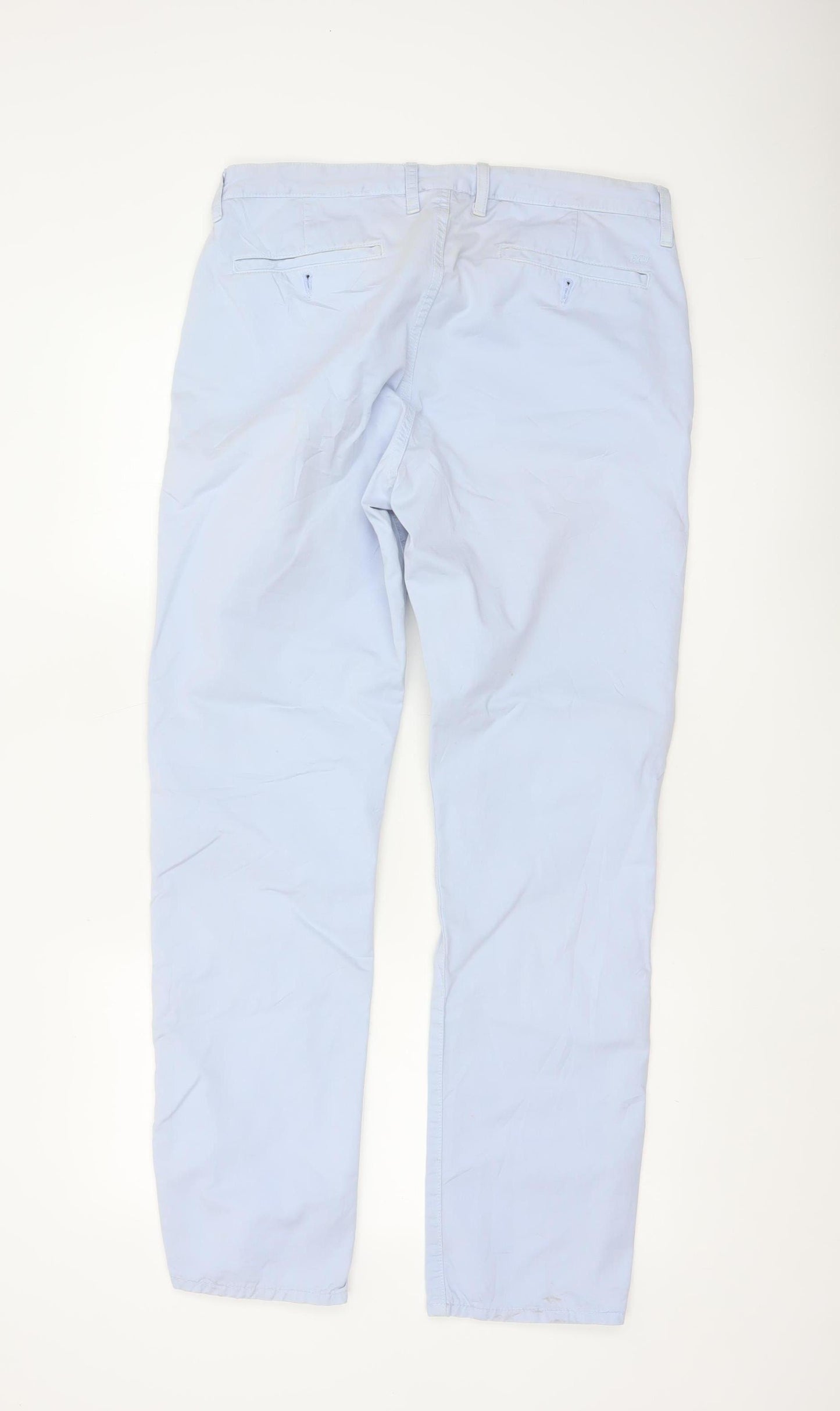 Ben Sherman Men’s Blue Chino Trousers 33W 32L Cotton Straight Leg