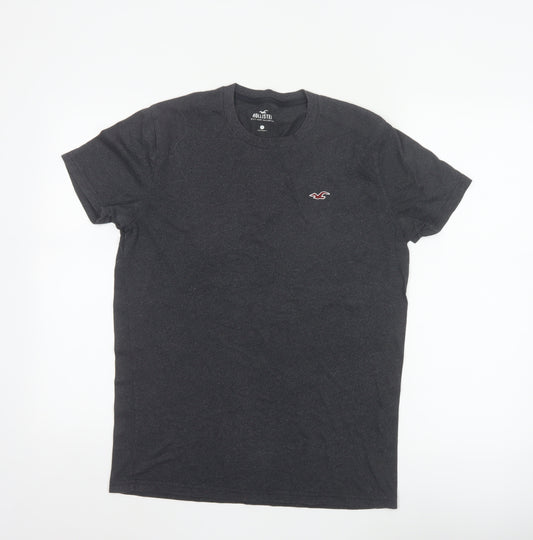 Hollister Men's Black Slim Fit Cotton T-Shirt Size S