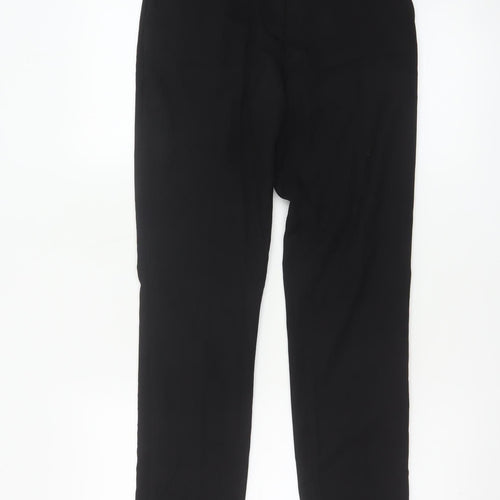 H&M Women Black Slim Trousers Size 4 Polyester Blend Workwear