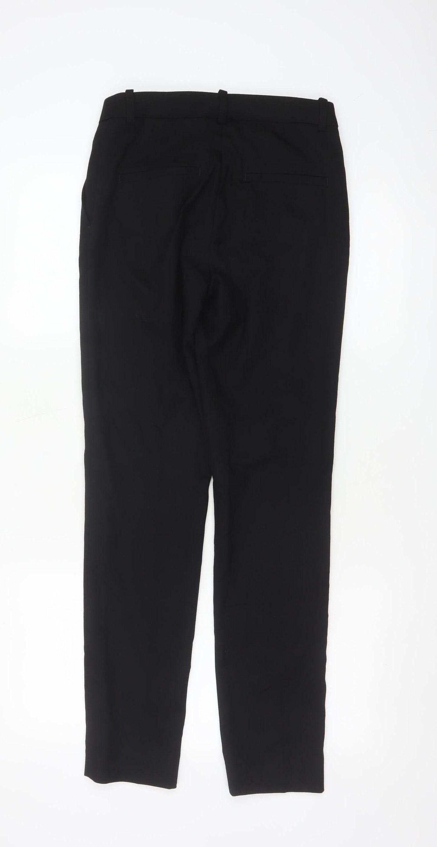 H&M Women Black Slim Trousers Size 4 Polyester Blend Workwear