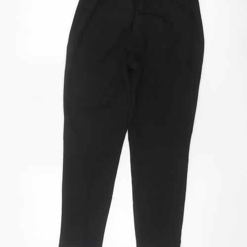 Next Womens Black Tapered Trousers Size 6 Polyester Blend