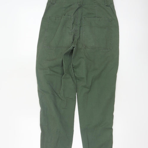 ASOS Women’s Green Cargo Trousers Size 6 Cotton Utility Pants