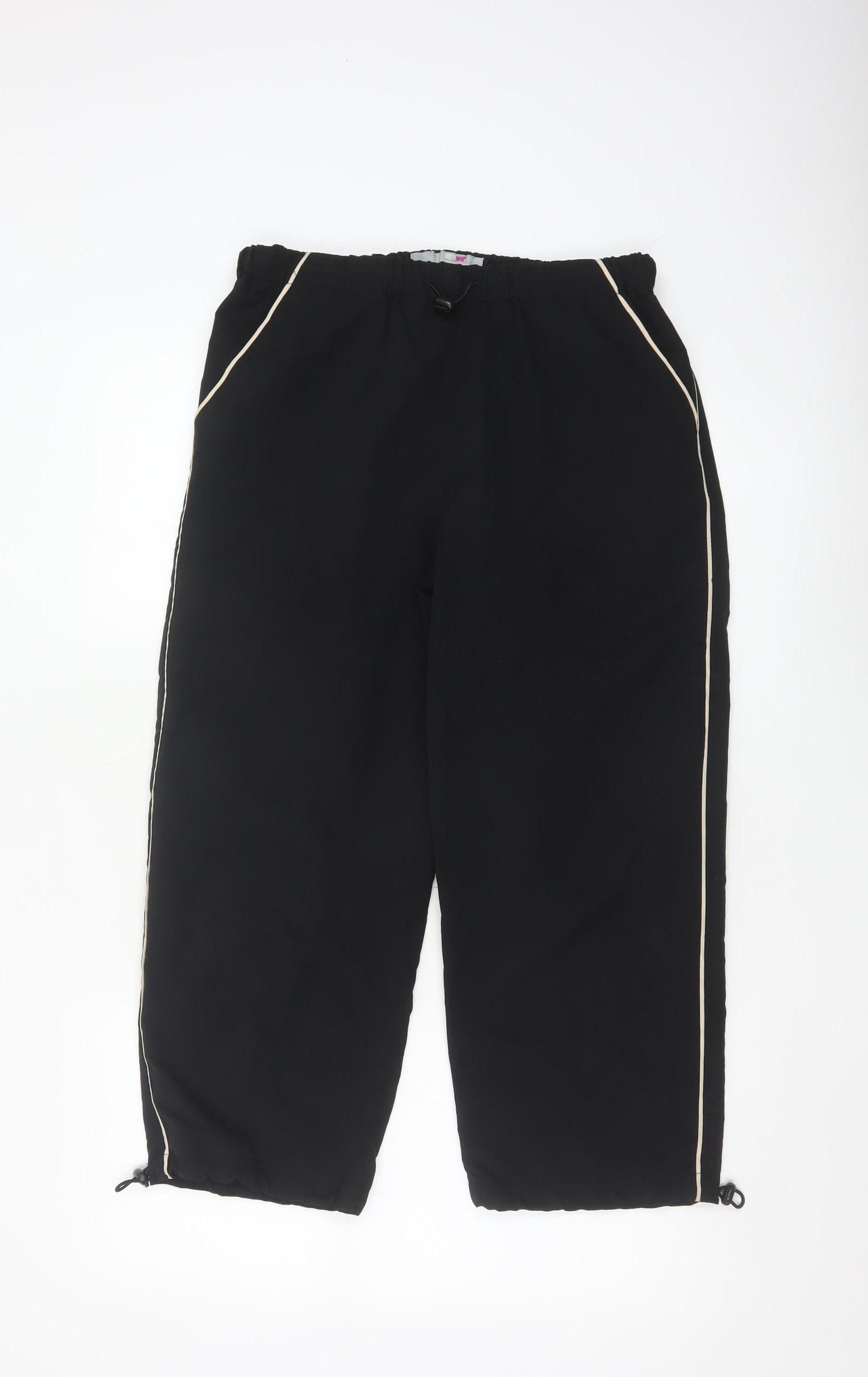 Keywest Womens Black Size 12 Cargo Jogger Trousers with Elastic Waist