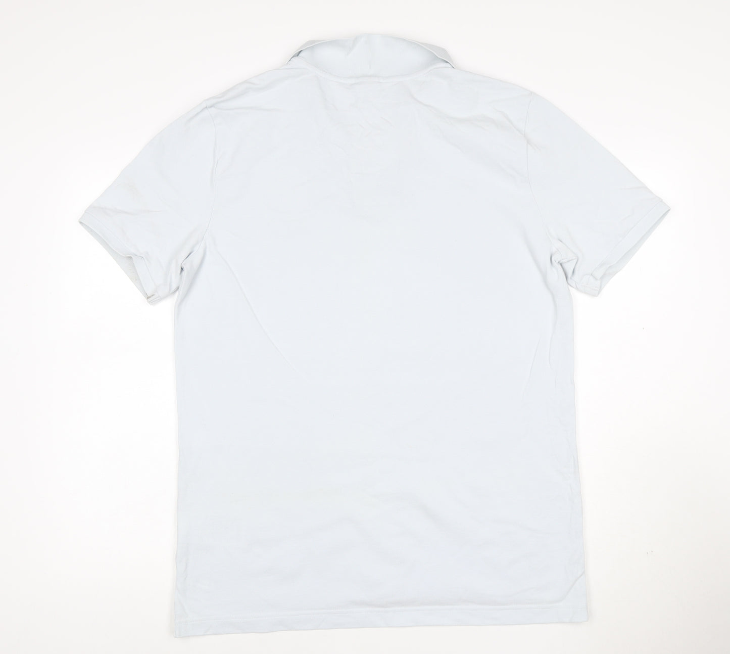 Nike England White Polo Shirt Men's L Cotton Football Top