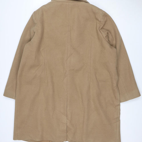 Marks and Spencer Women's Beige Long Overcoat Size 24