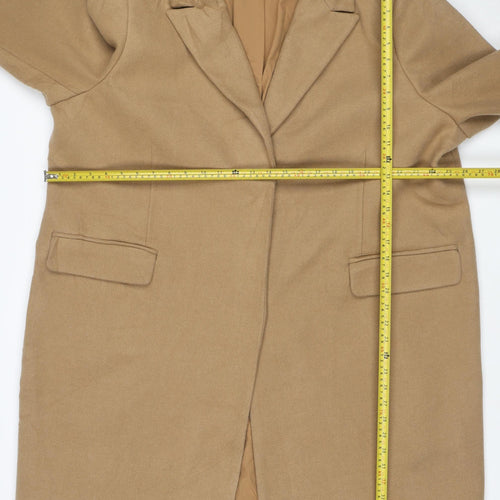Marks and Spencer Women's Beige Long Overcoat Size 24