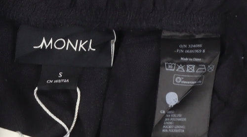 Monki Women’s Black Paperbag High Waist Trousers Size S