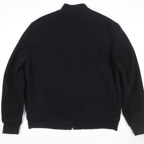 Marks and Spencer Men's Black L Bomber Jacket Cotton Blend