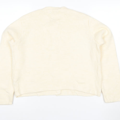 Marks and Spencer Women's Ivory Knit Button Cardigan Size S