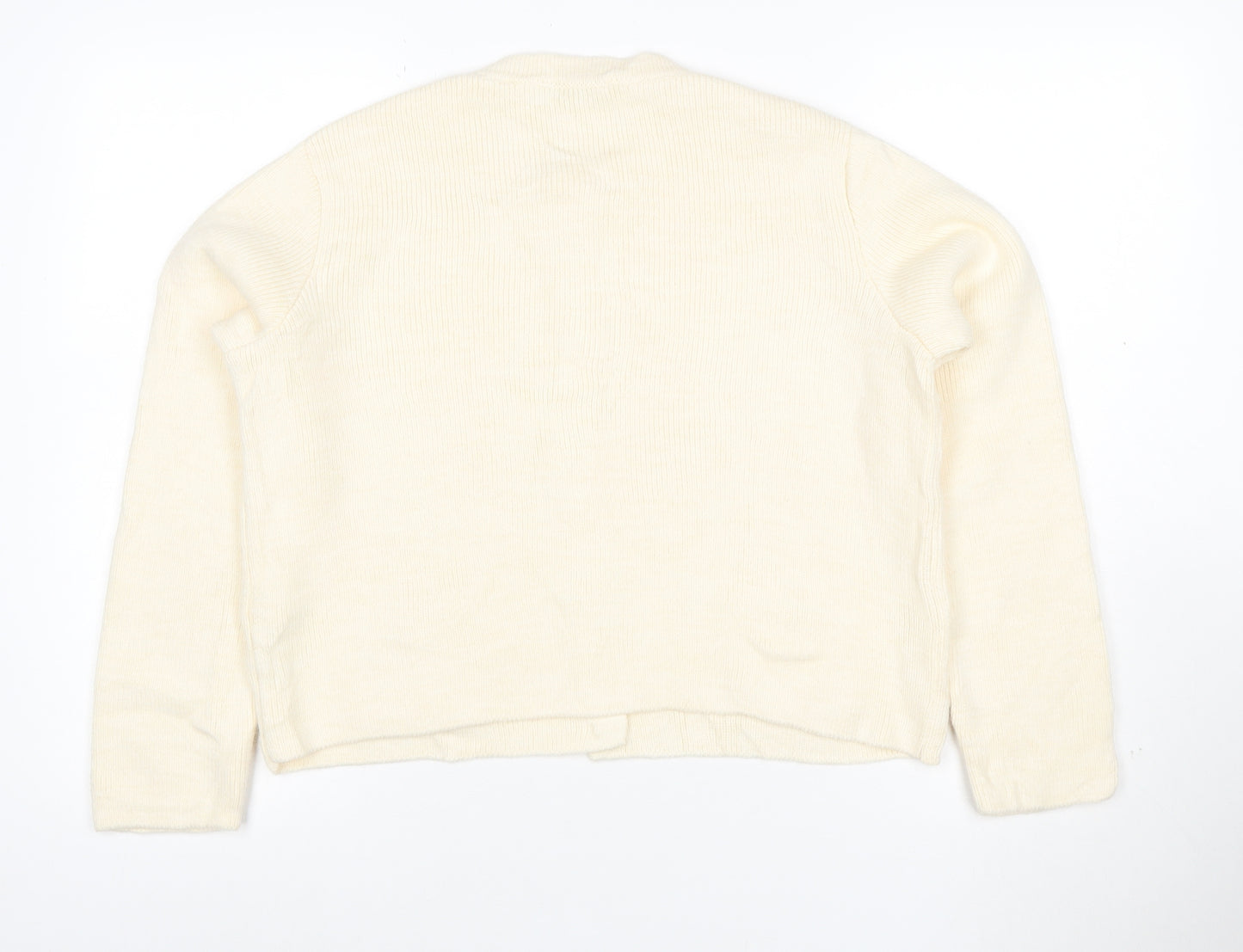 Marks and Spencer Women's Ivory Knit Button Cardigan Size S
