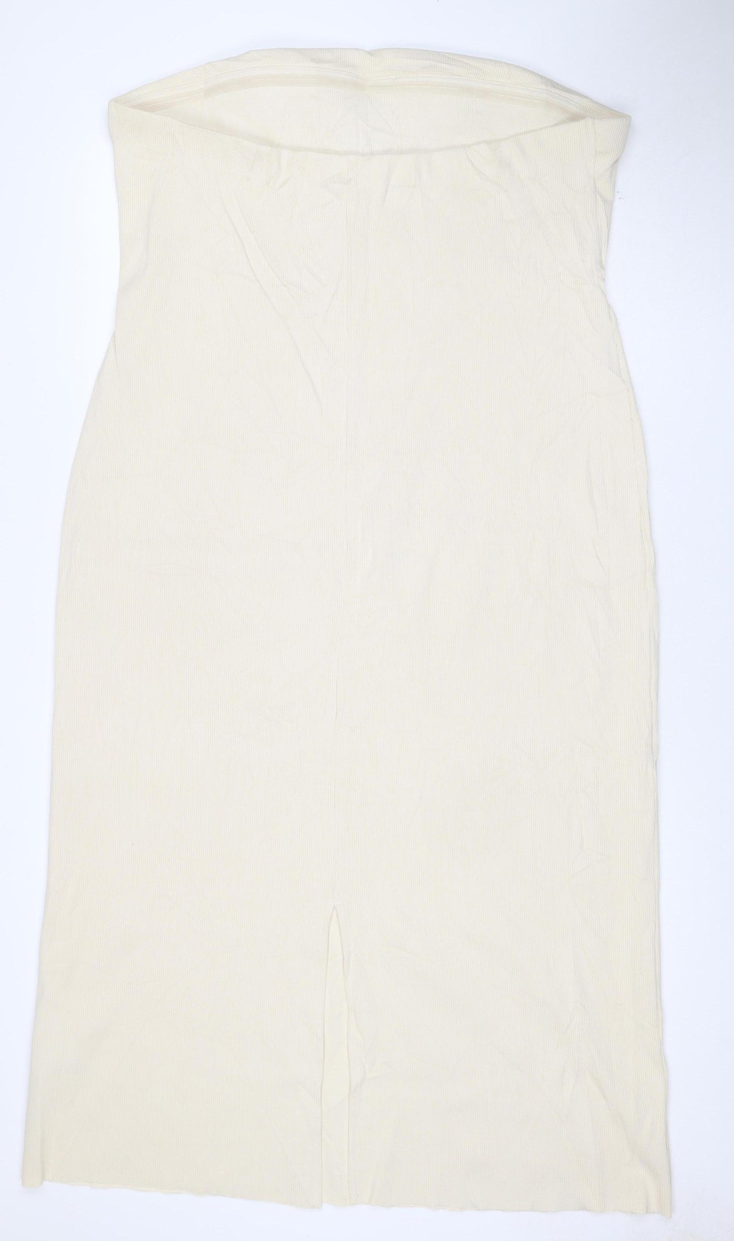 Marks and Spencer Women Beige Size 22 Bodycon Knee Length Sleeveless Dress