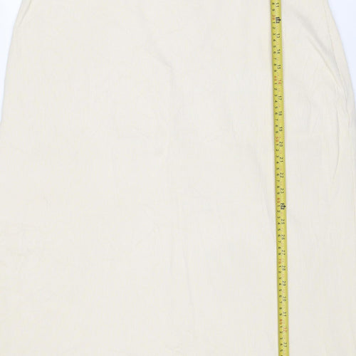 Marks and Spencer Women Beige Size 22 Bodycon Knee Length Sleeveless Dress