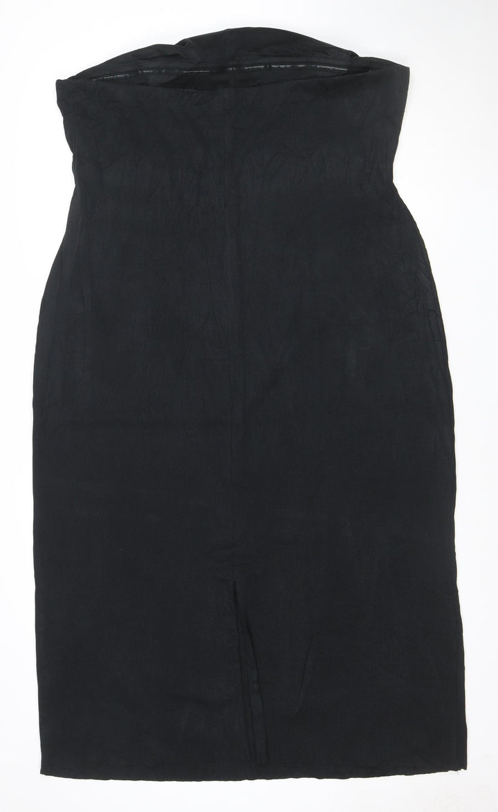 Marks and Spencer Women's Black Size 12 Sleeveless Bodycon Work Dress
