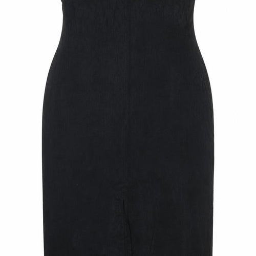 Marks and Spencer Women's Black Size 12 Sleeveless Bodycon Work Dress