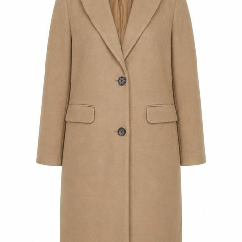 Marks and Spencer Women’s Beige Long Polyester Overcoat Size 10