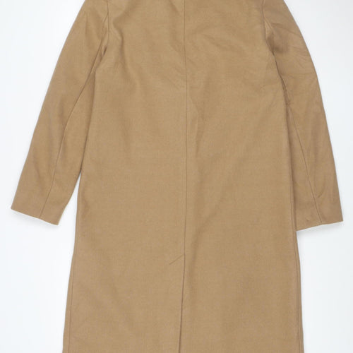 Marks and Spencer Women’s Beige Long Polyester Overcoat Size 10