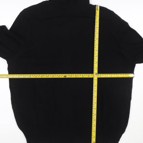 Marks and Spencer Autograph Women Black Cashmere Roll Neck Jumper Size 18