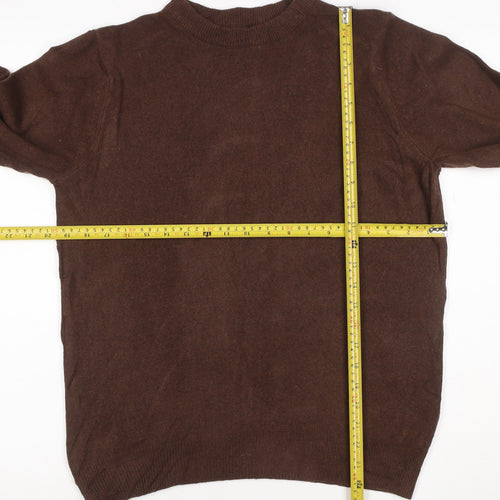 Marks and Spencer Men's Brown Wool Pullover Jumper M