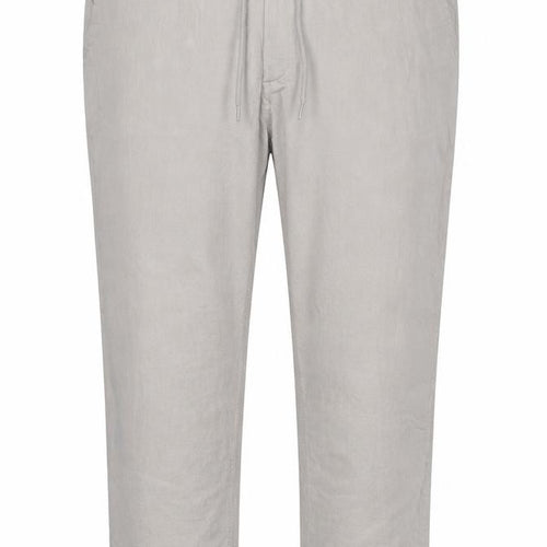 Marks and Spencer Men’s Beige Linen Blend Regular Fit Chino Trousers 46/29