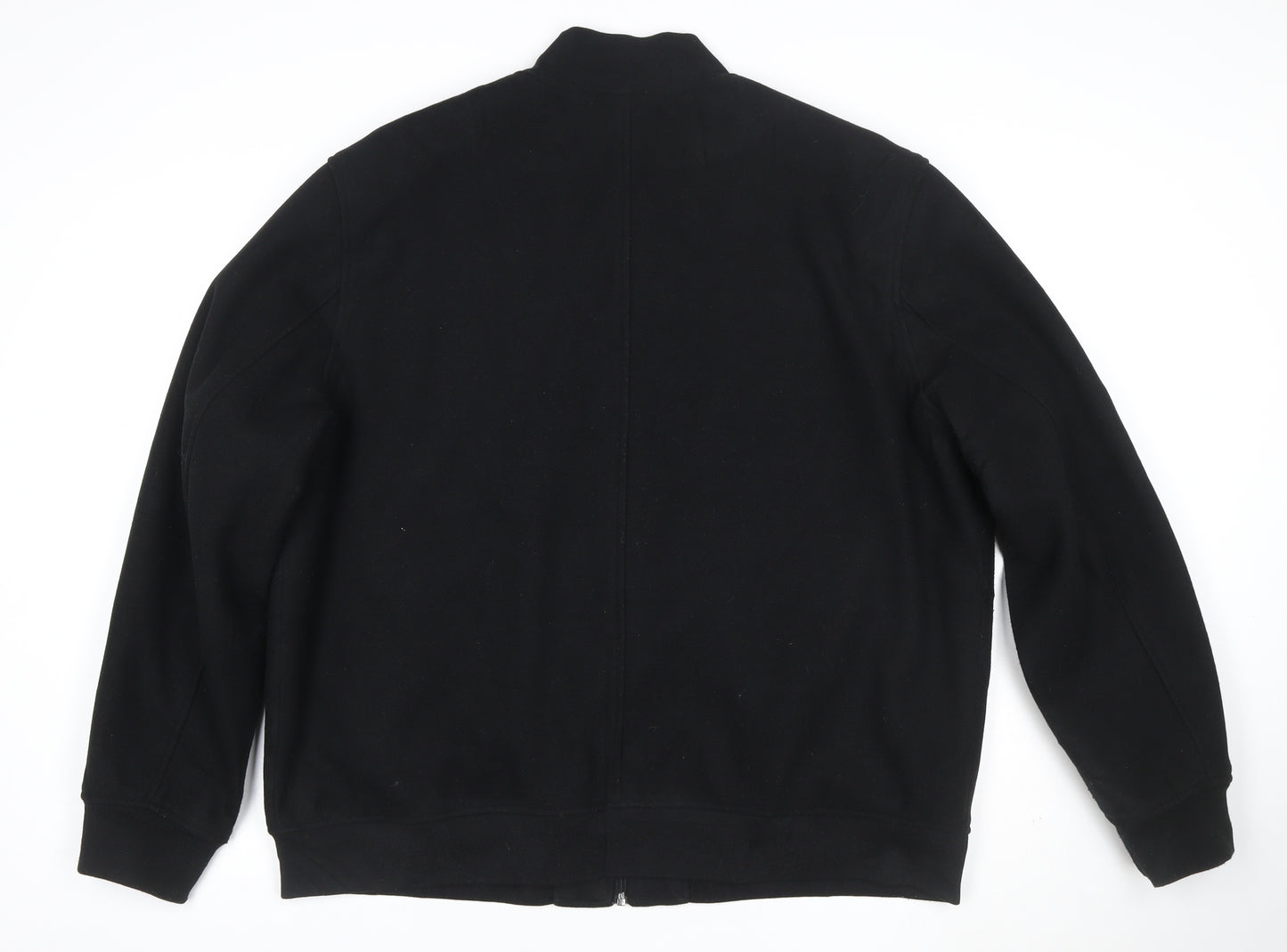 Marks and Spencer Men's Black 2XL Bomber Jacket Full Zip
