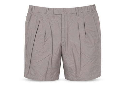 Marks and Spencer Men’s Brown Chino Pleated Shorts 42in Linen Blend