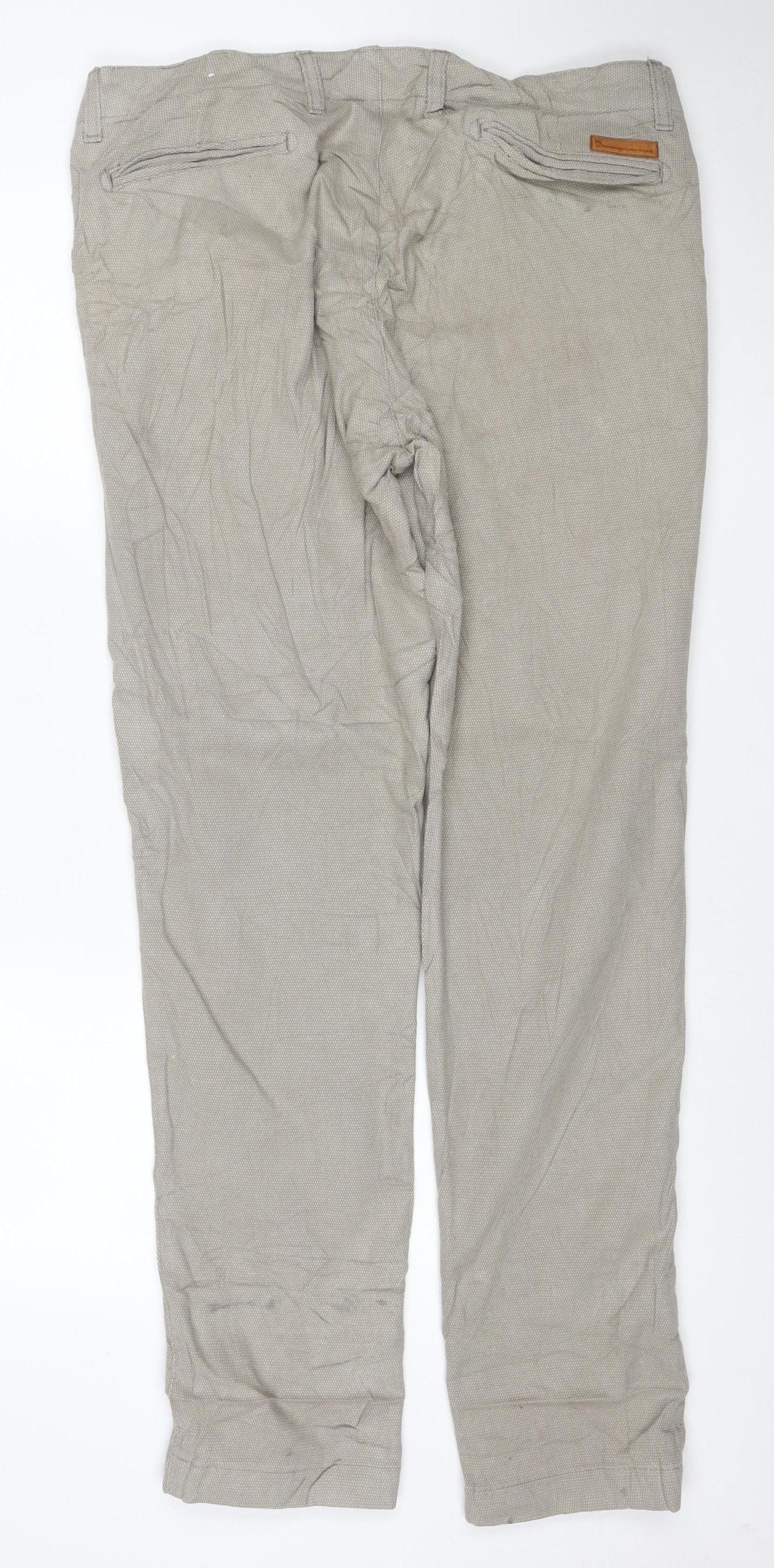 Knowledge Cotton Apparel Men's Beige Chino Trousers W36 L32