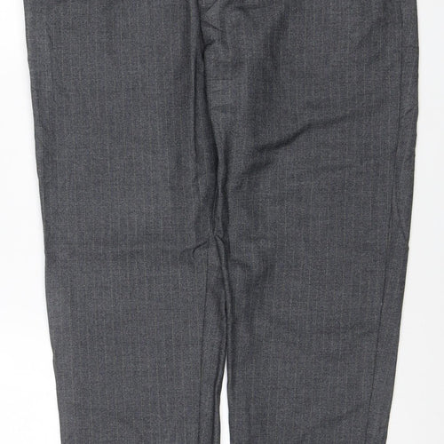 MAWHY Men's Grey Dress Pants Size 36 Regular Fit Trousers