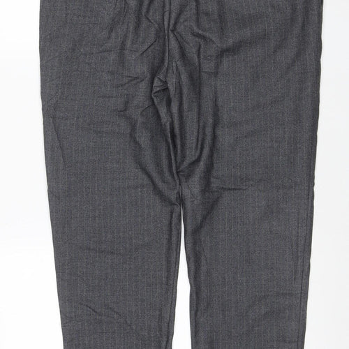 MAWHY Men's Grey Dress Pants Size 36 Regular Fit Trousers