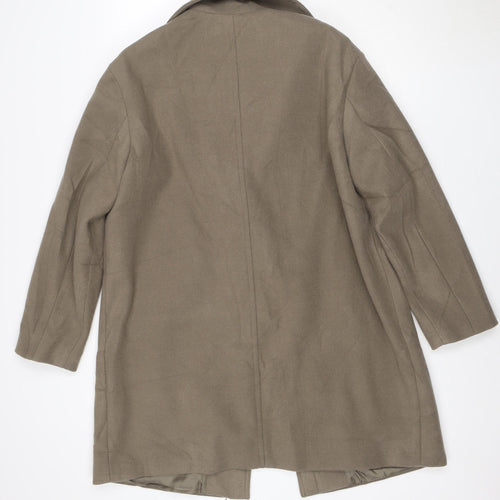 Marks and Spencer Women's Brown Size 16 Classic Overcoat