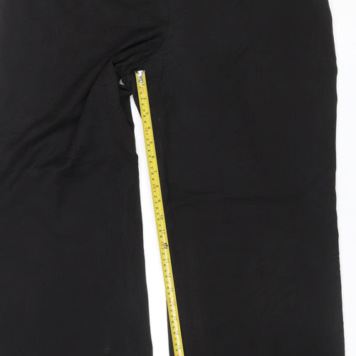 B Very Women’s Black Size 18 Wide-Leg Cropped Trousers
