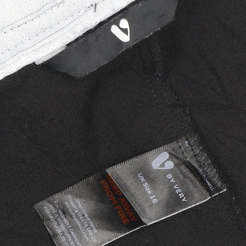 B Very Women’s Black Size 18 Wide-Leg Cropped Trousers