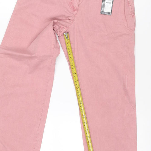 Marks and Spencer Women Pink Straight Cotton Jeans Size 6