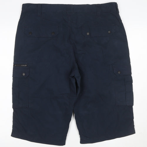 Next Men's Blue Cargo Shorts W36 Casual Workwear