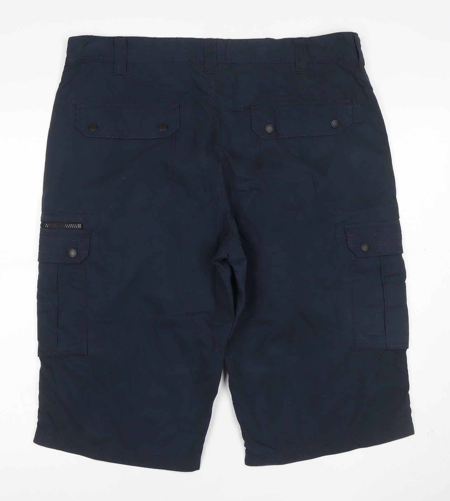 Next Men's Blue Cargo Shorts W36 Casual Workwear