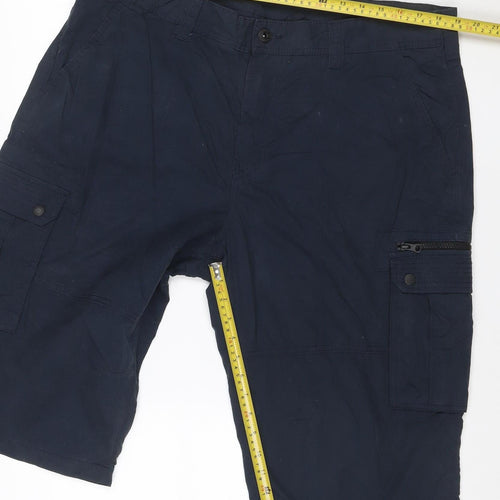 Next Men's Blue Cargo Shorts W36 Casual Workwear