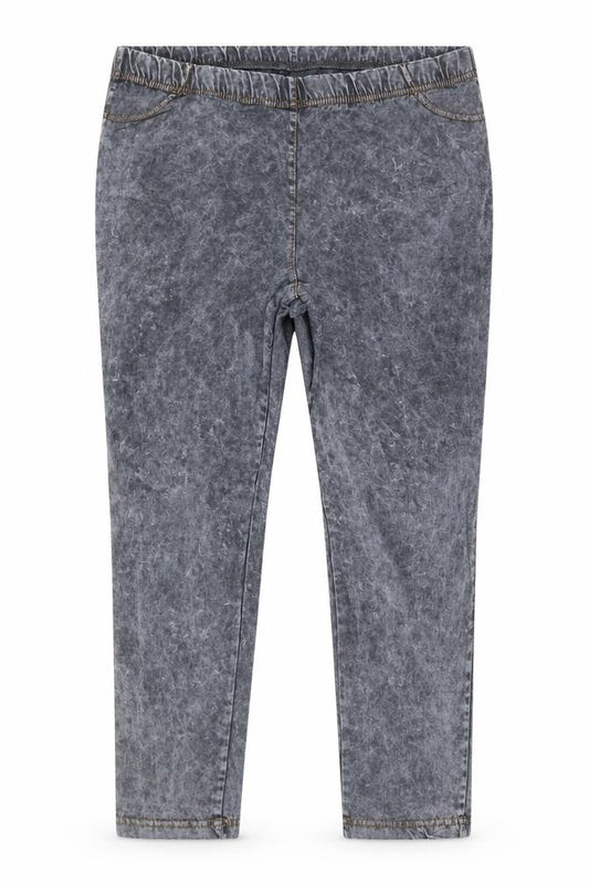 Next Womens Grey Acid Wash Jegging Jeans Size 14 Elastic Waist