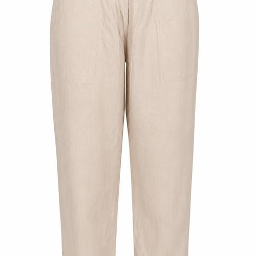 Marks and Spencer Per Una Women’s Beige Linen Blend Cargo Trousers Size 18