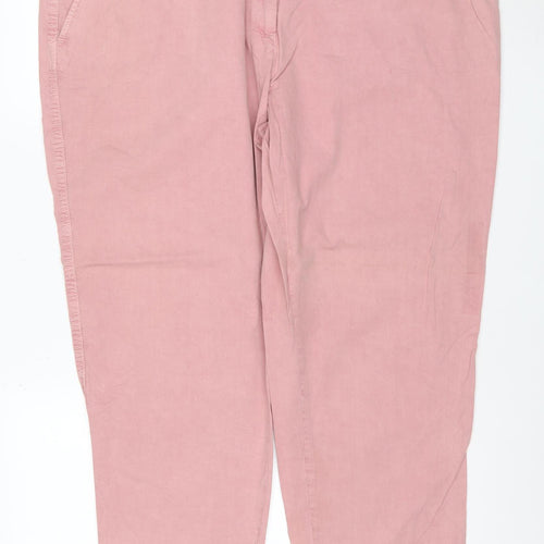 Marks and Spencer Women Pink Straight Cotton Jeans Size 22