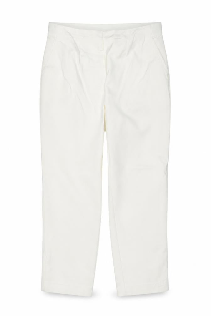 Marks and Spencer Women’s Ivory Slim Fit Stretch Trousers Size 12