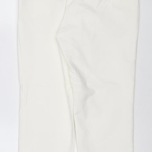 Marks and Spencer Women’s Ivory Slim Fit Stretch Trousers Size 12