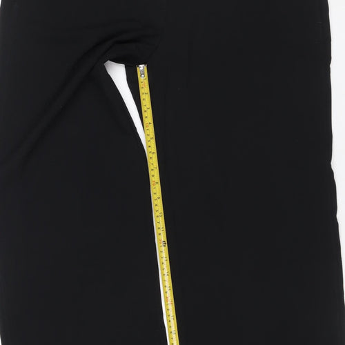 Marks and Spencer Women's Black Size 18 Stretch Straight Trousers