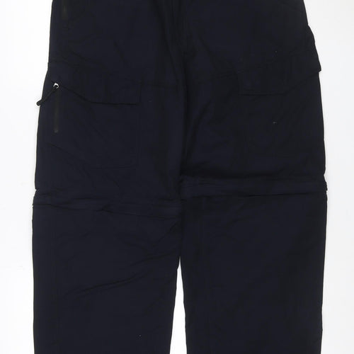 Marks and Spencer Men’s Black 36 Regular Cargo Convertible Trousers