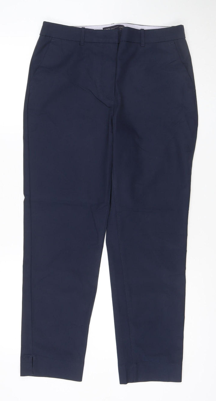 Marks and Spencer Women Navy Blue Size 12 Straight Chino Trousers