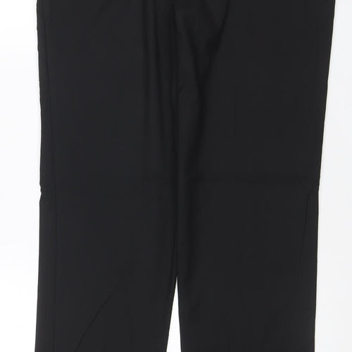 Marks and Spencer Men's Black Slim Fit Dress Trousers 34x33