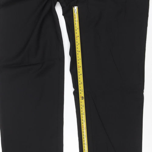 Marks and Spencer Men's Black Slim Fit Dress Trousers 34x33