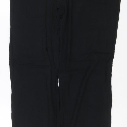Marks and Spencer Women’s Black Size 8 Long Peg Trousers Viscose