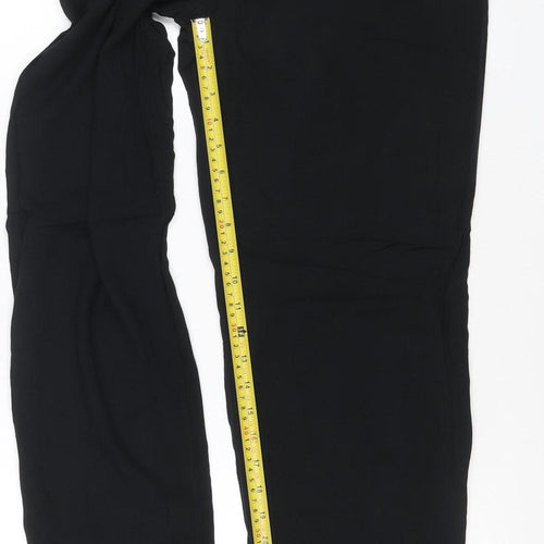 Marks and Spencer Women’s Black Size 8 Long Peg Trousers Viscose
